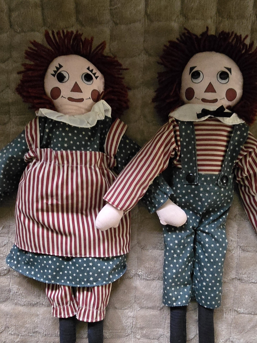 Vintage Cape Craftsman 1994 Americana Dolls Raggedy Ann/Andy Style 20"